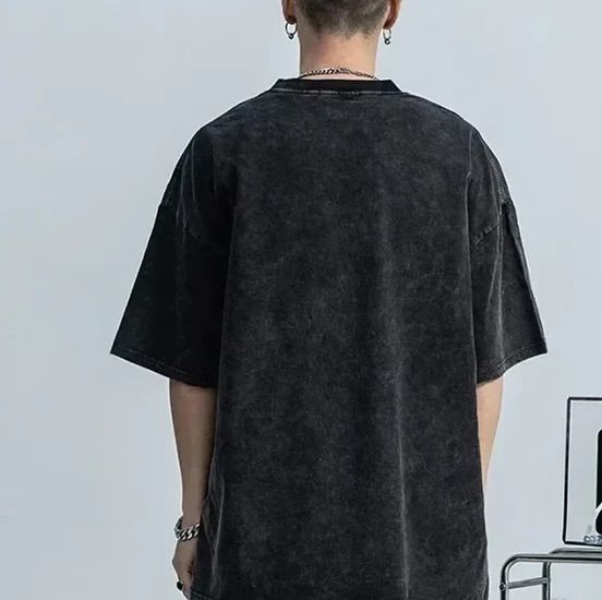 ACID WASHED T-SHIRT black