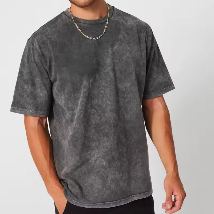 ACID WASHED T-SHIRT black