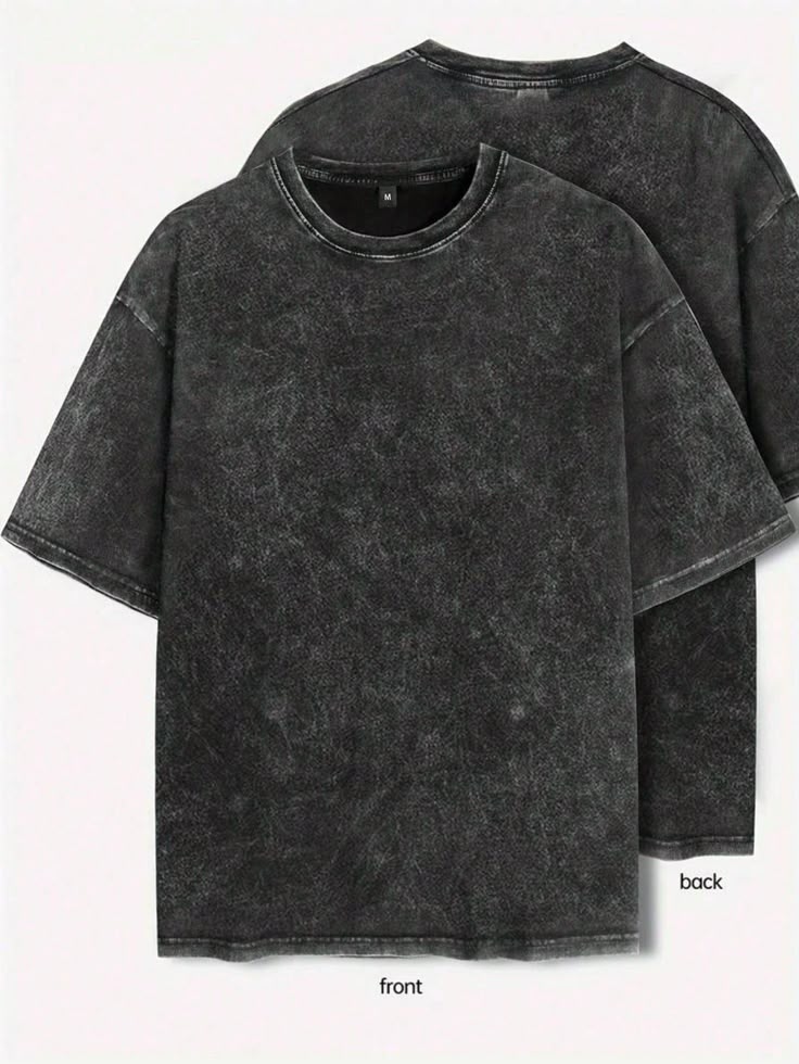 ACID WASHED T-SHIRT black