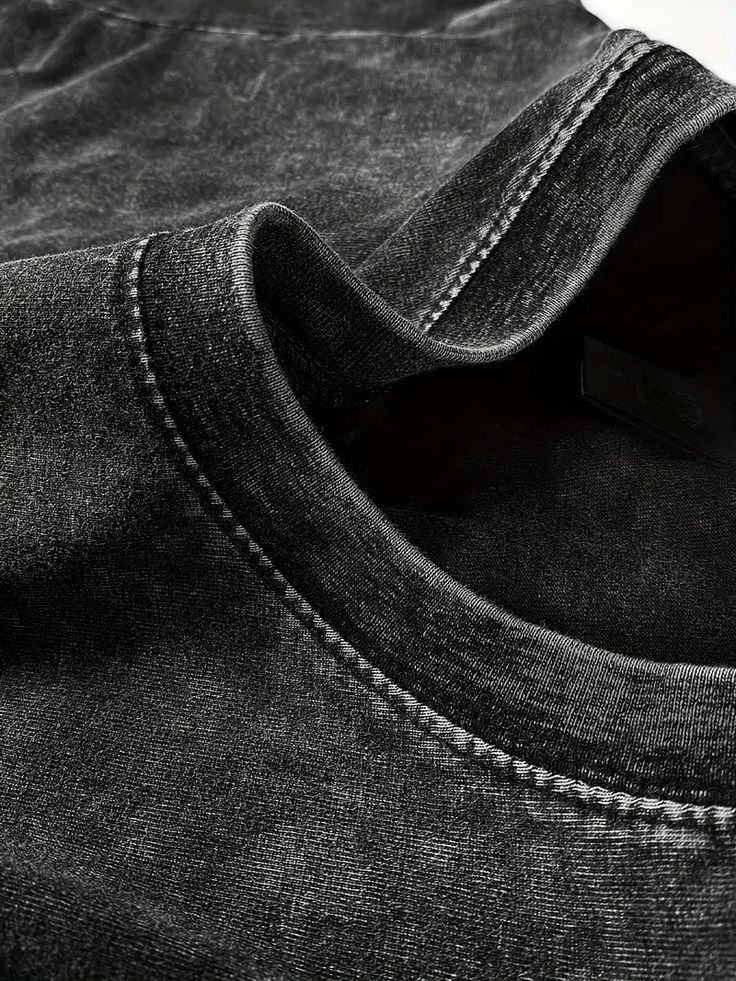 ACID WASHED T-SHIRT black