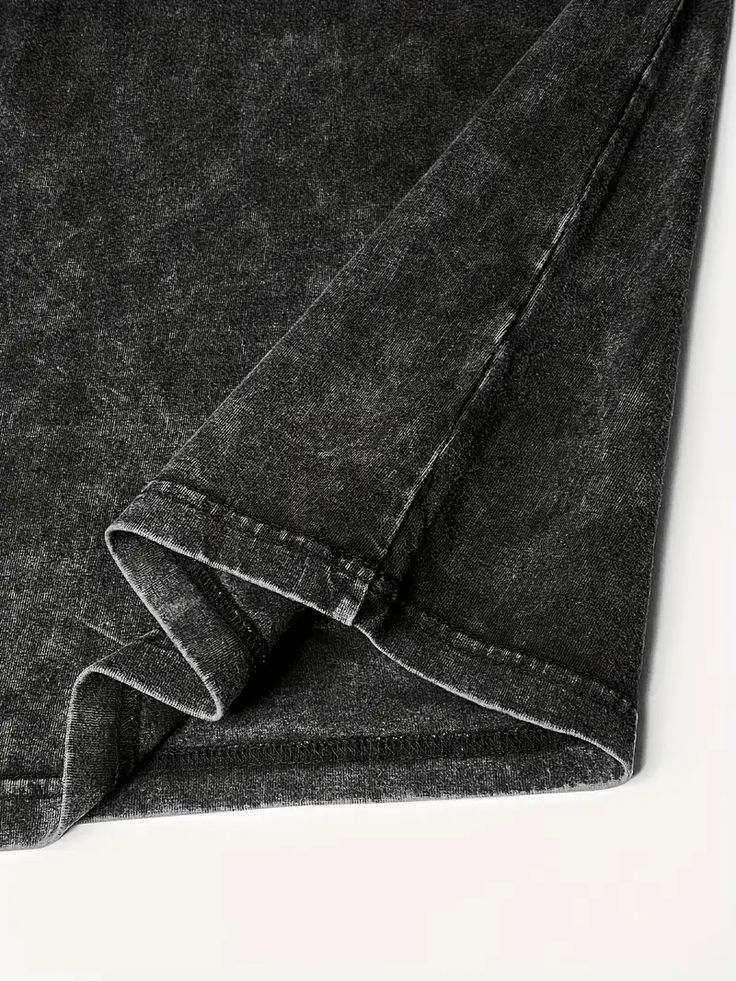 ACID WASHED T-SHIRT black