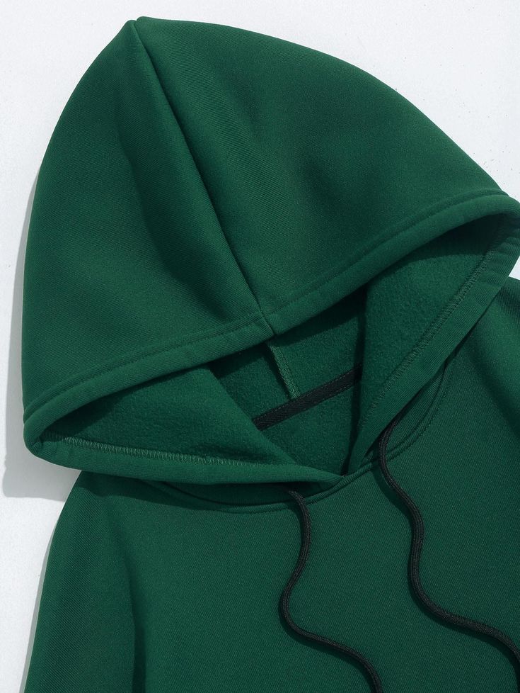 SOLID BOTTLE GREEN HOODIE