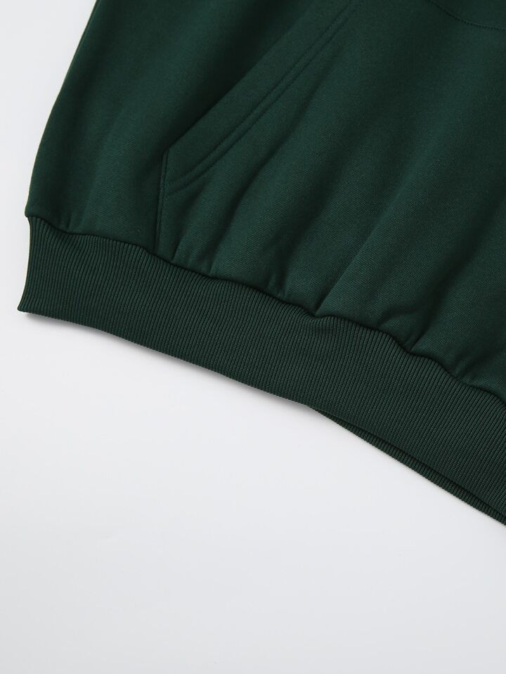 SOLID BOTTLE GREEN HOODIE